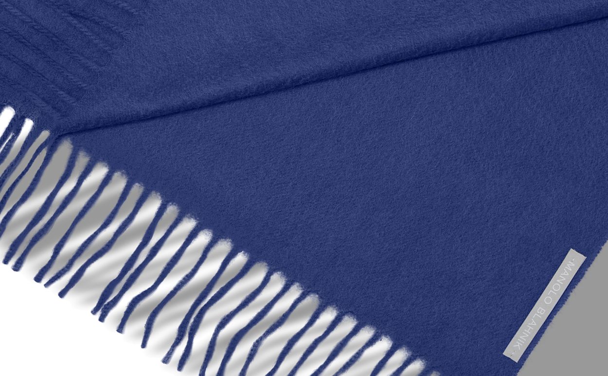 Bufanda de Cachemira Azul