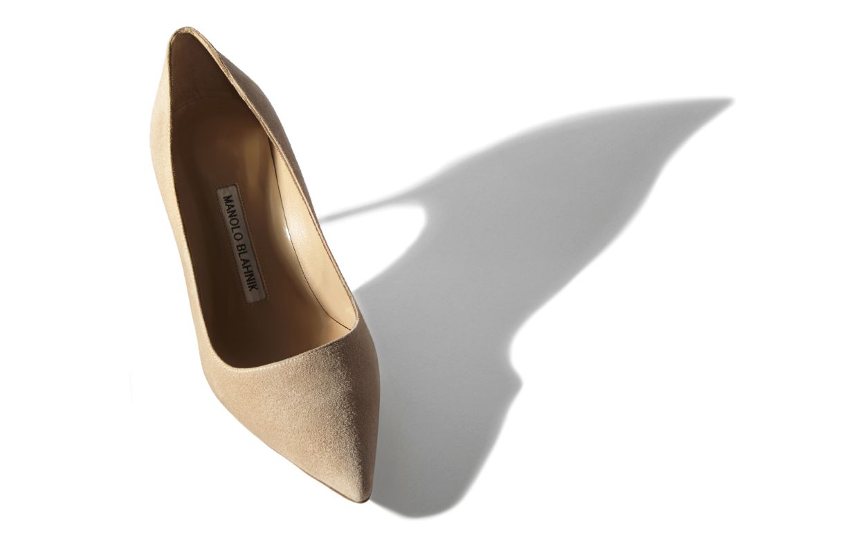 Zapatillas de punta puntiaguda de ante nude