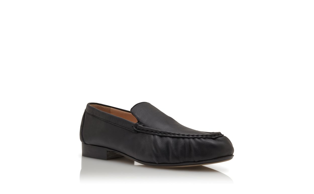 Mocasines de cuero de ternera negro