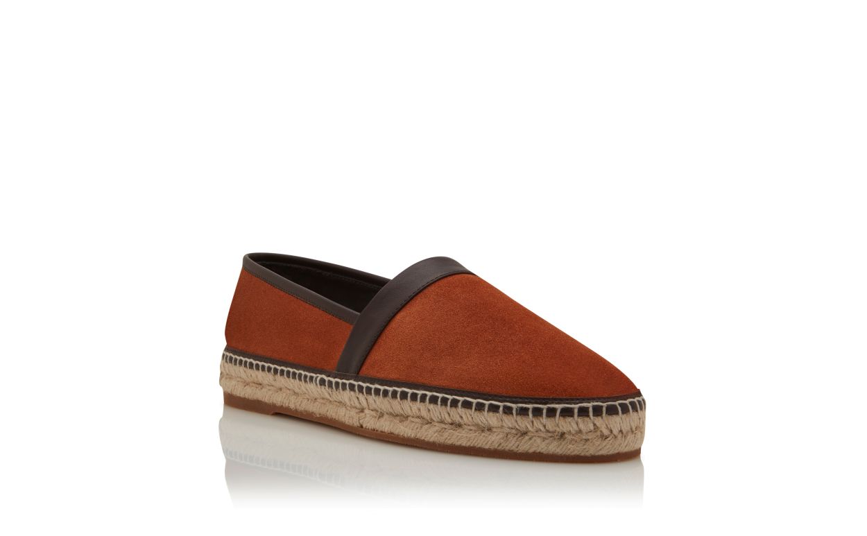 Espadrilles de ante de ternera naranja