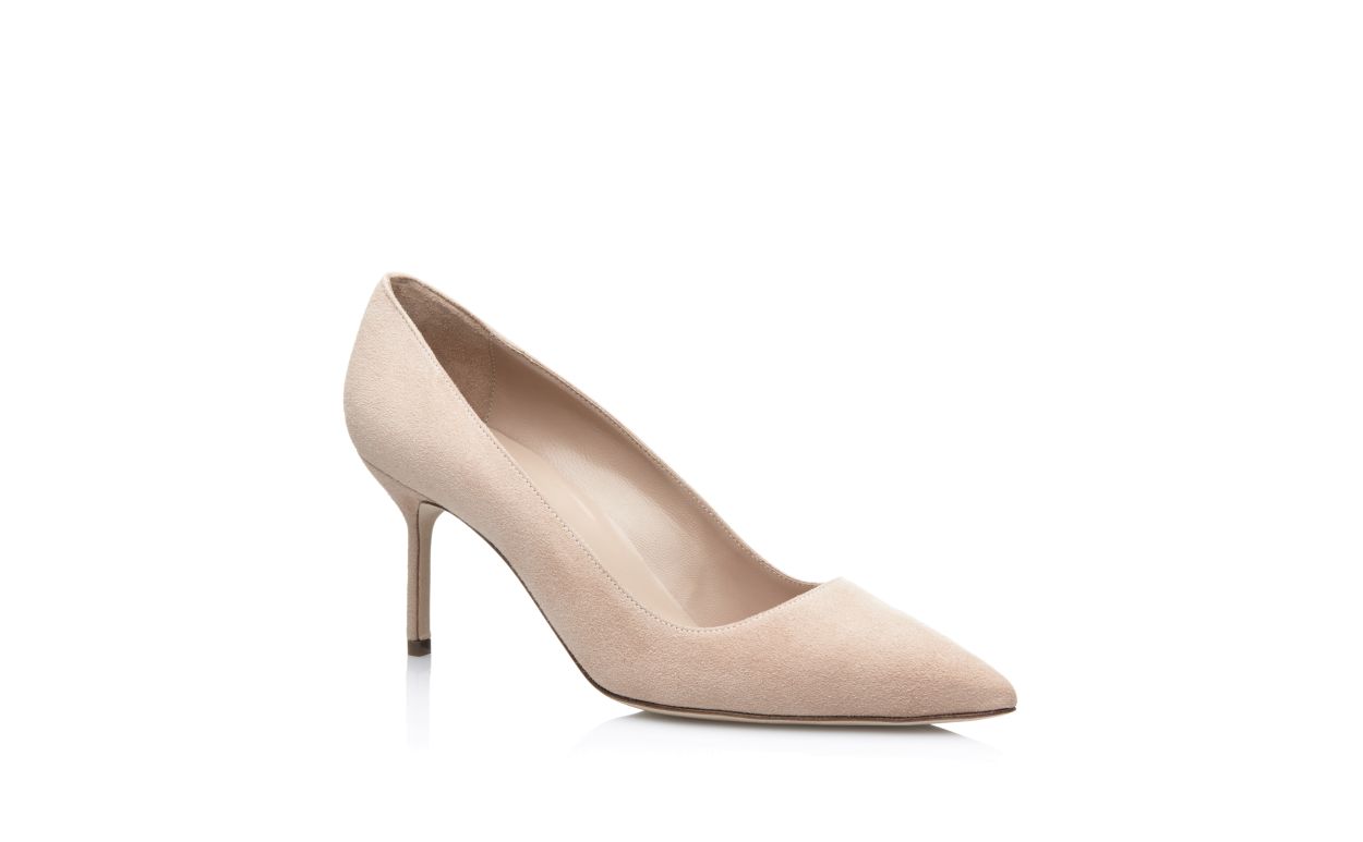 Zapatillas de punta puntiaguda de ante nude