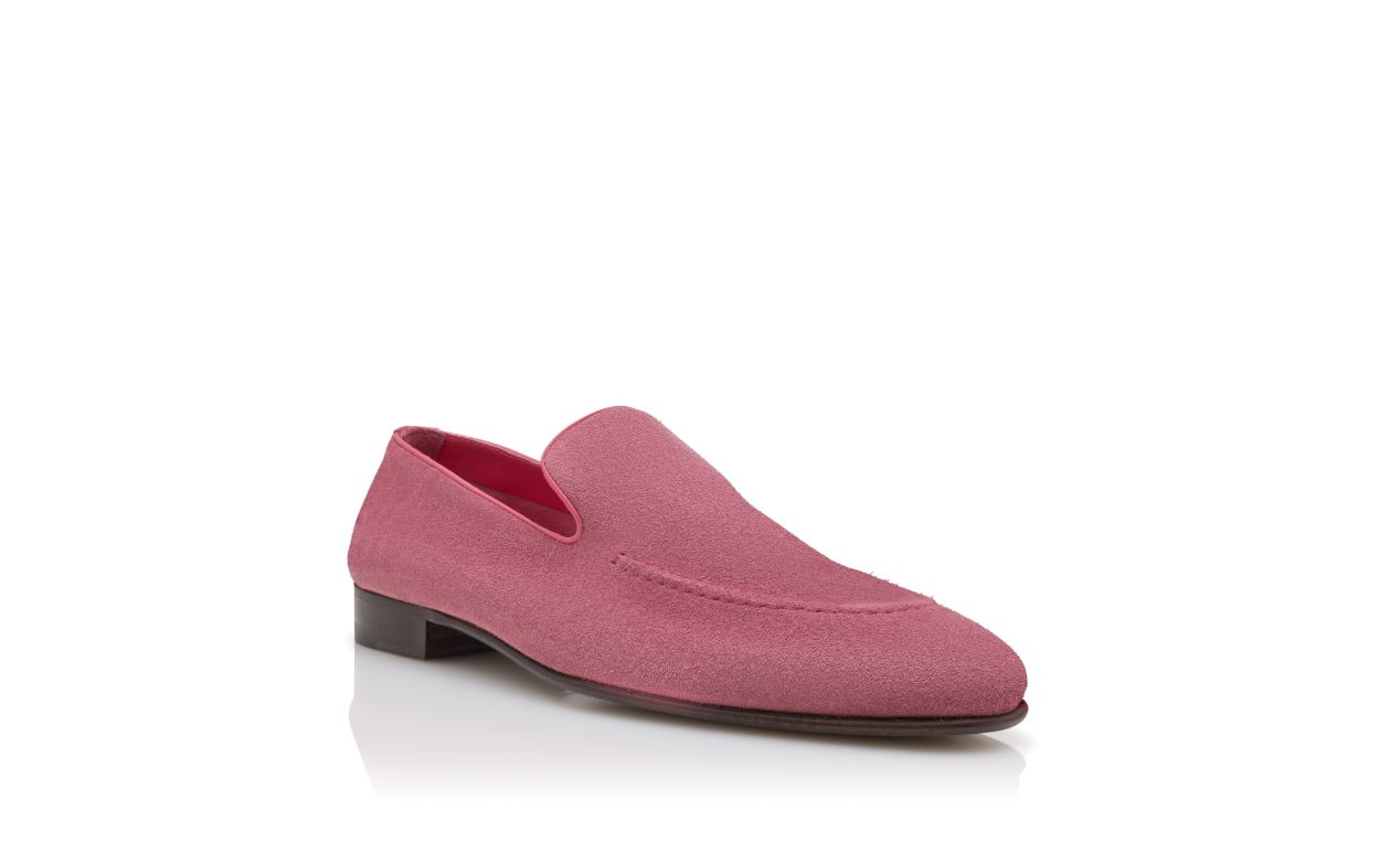 Zapatillas de ante rosa oscuro