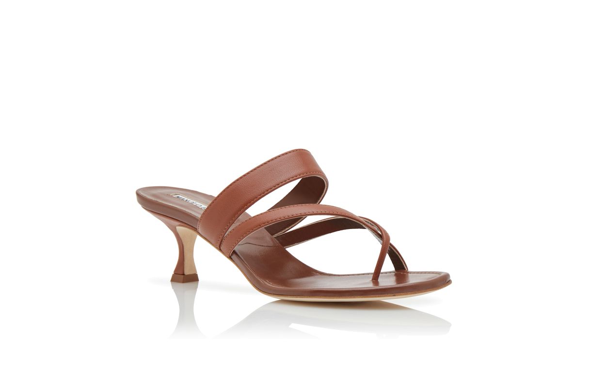 Mocasines de cuero napa marrón