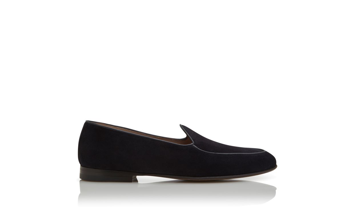 Zapatillas de ante azul marino