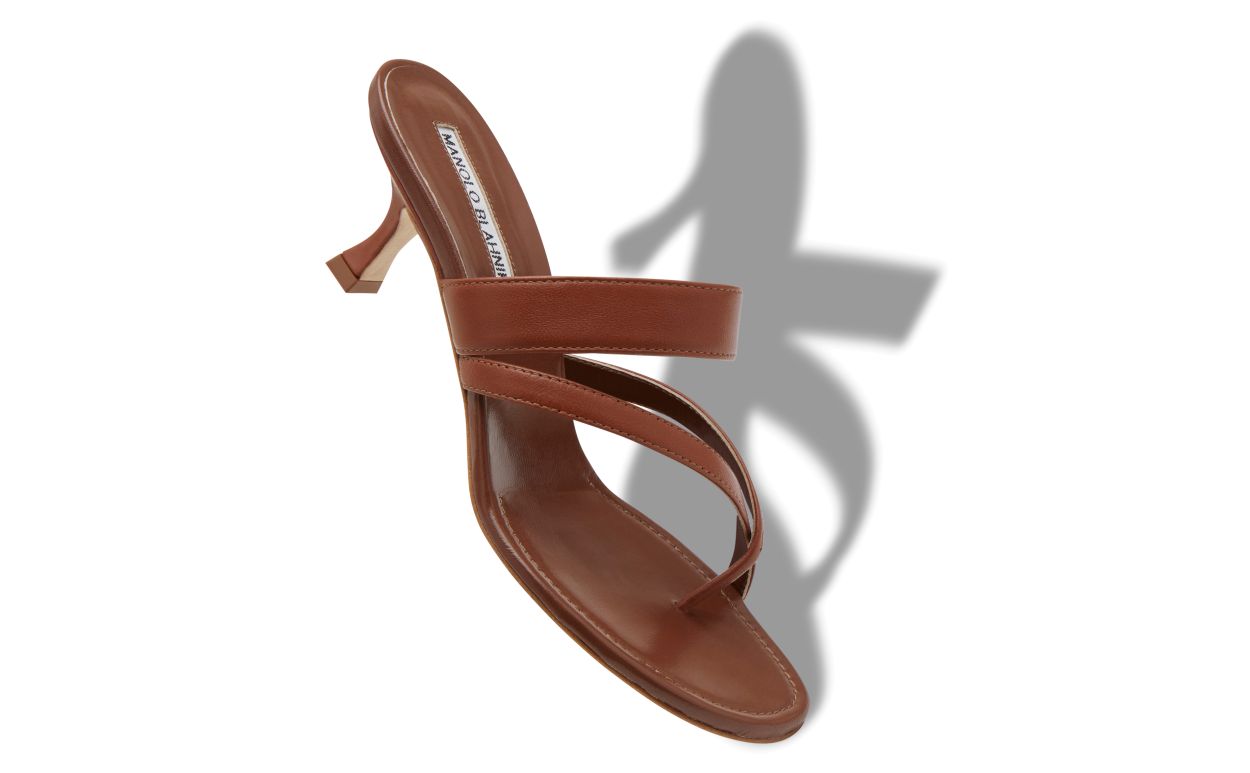 Mocasines de cuero napa marrón