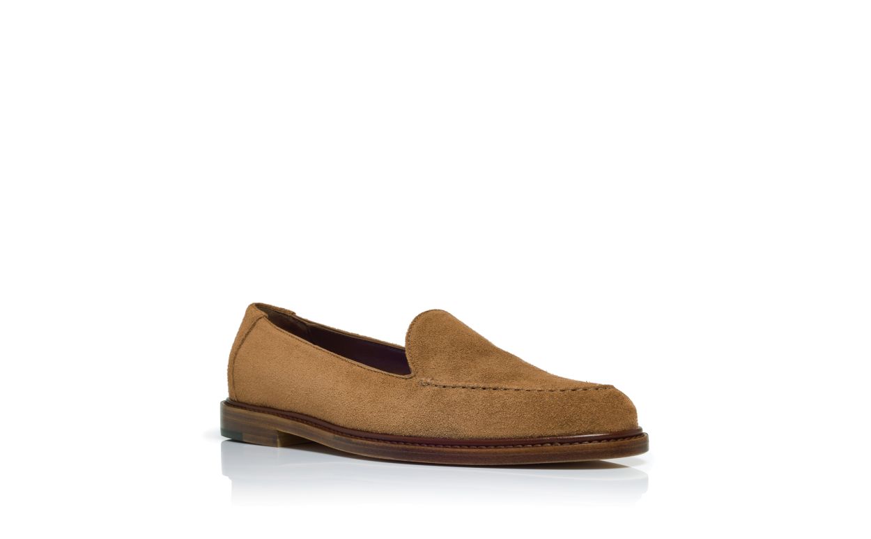 Zapatillas de Tela de Becerro Marrón