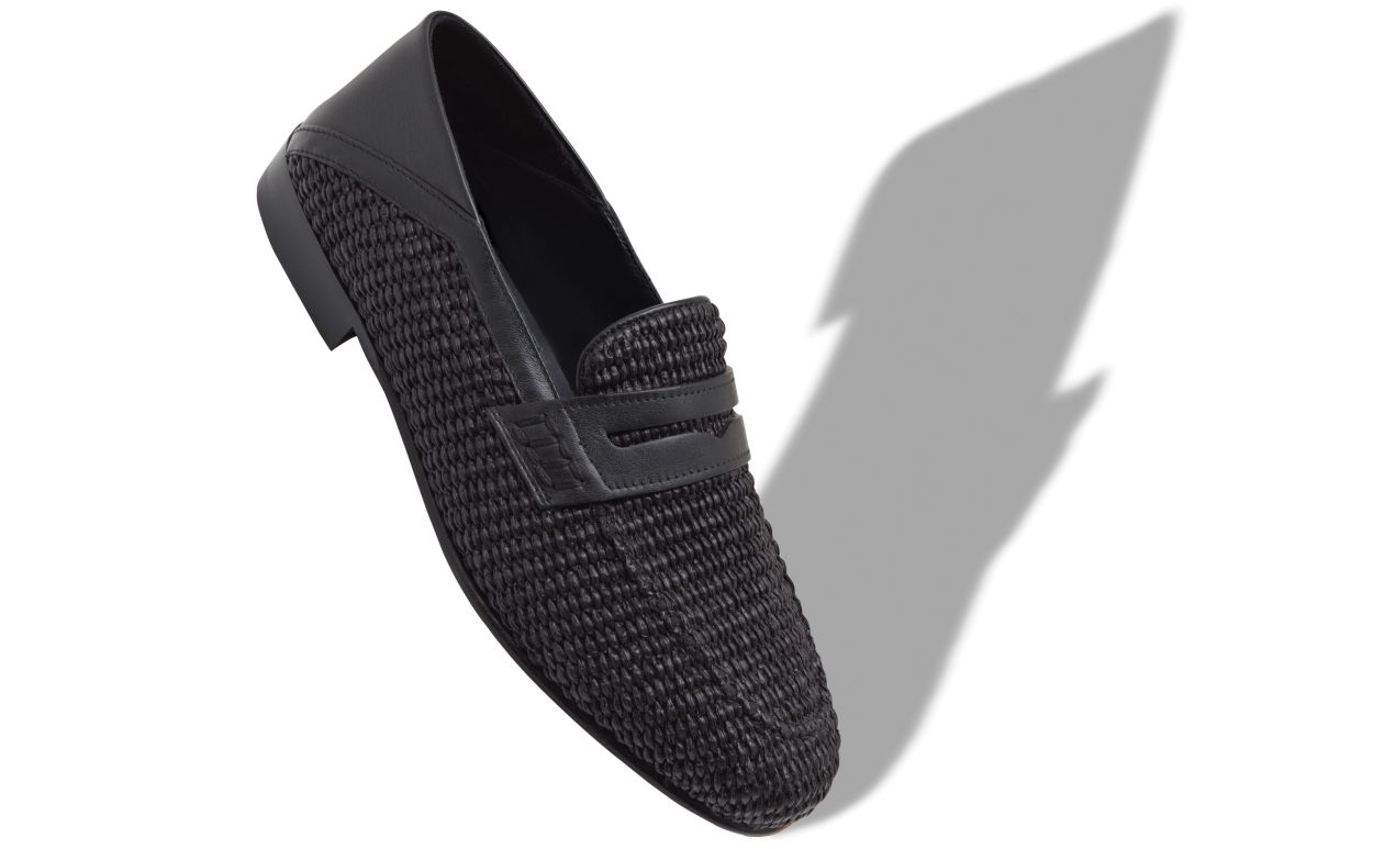 Zapatillas Penny de Raffia Negro