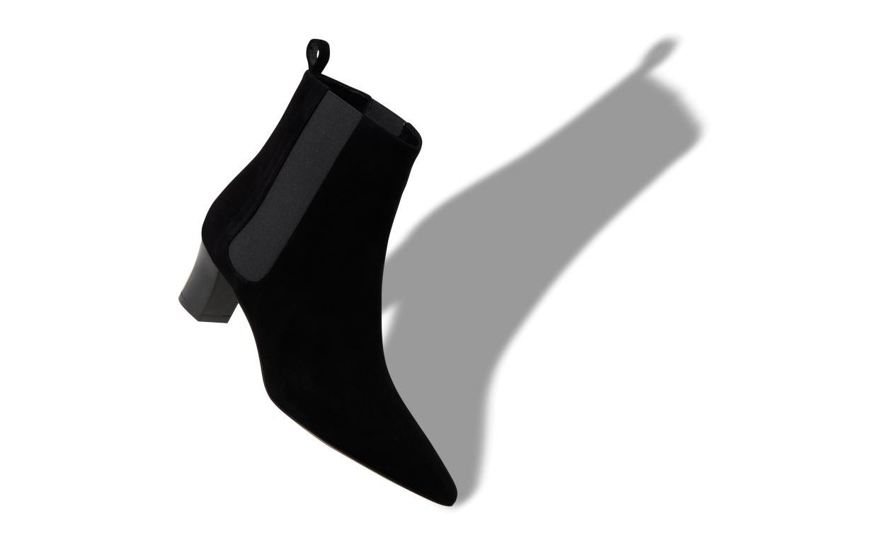 Botas de tobillo de ante negro