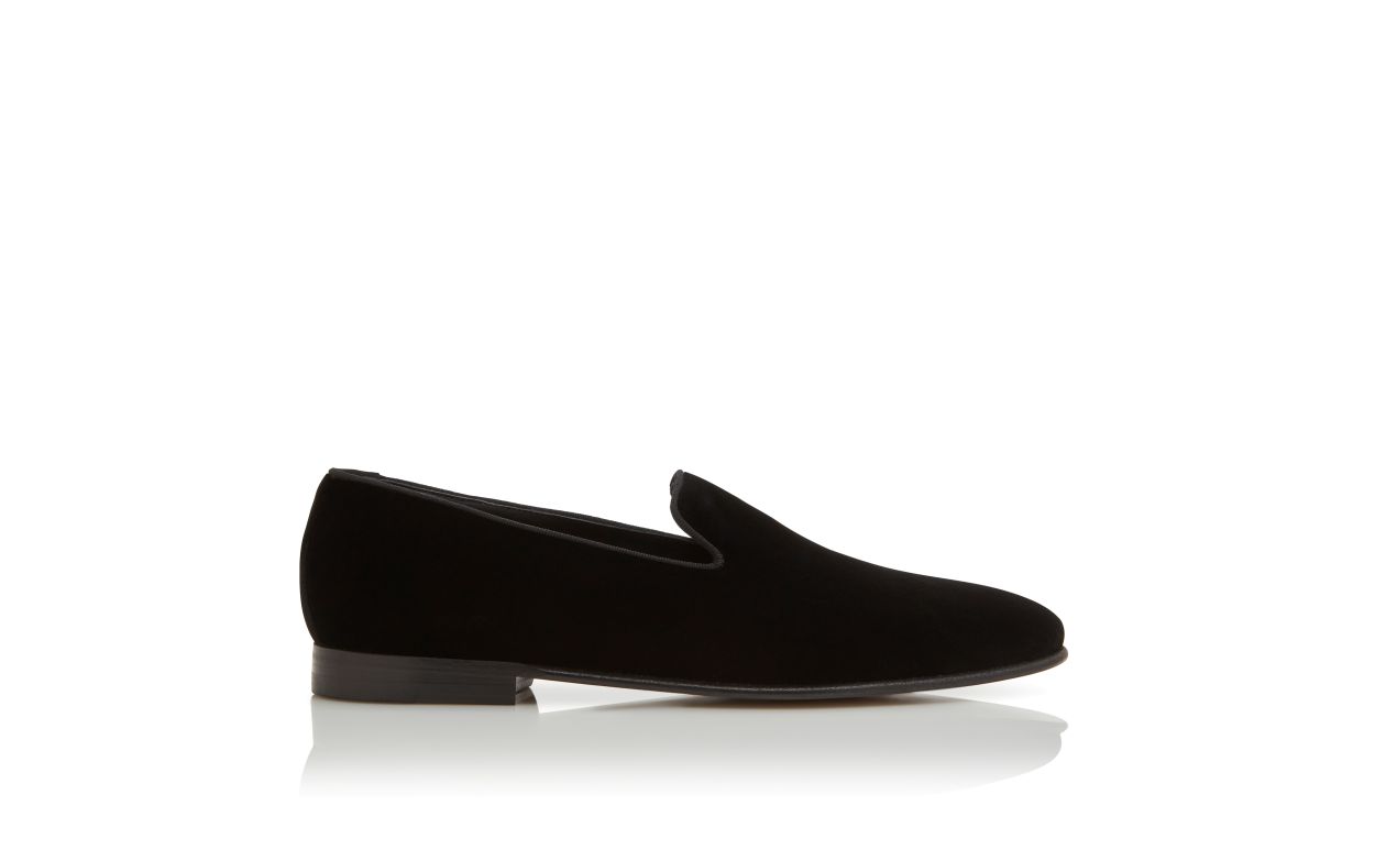 Mocasines de Velour Negro