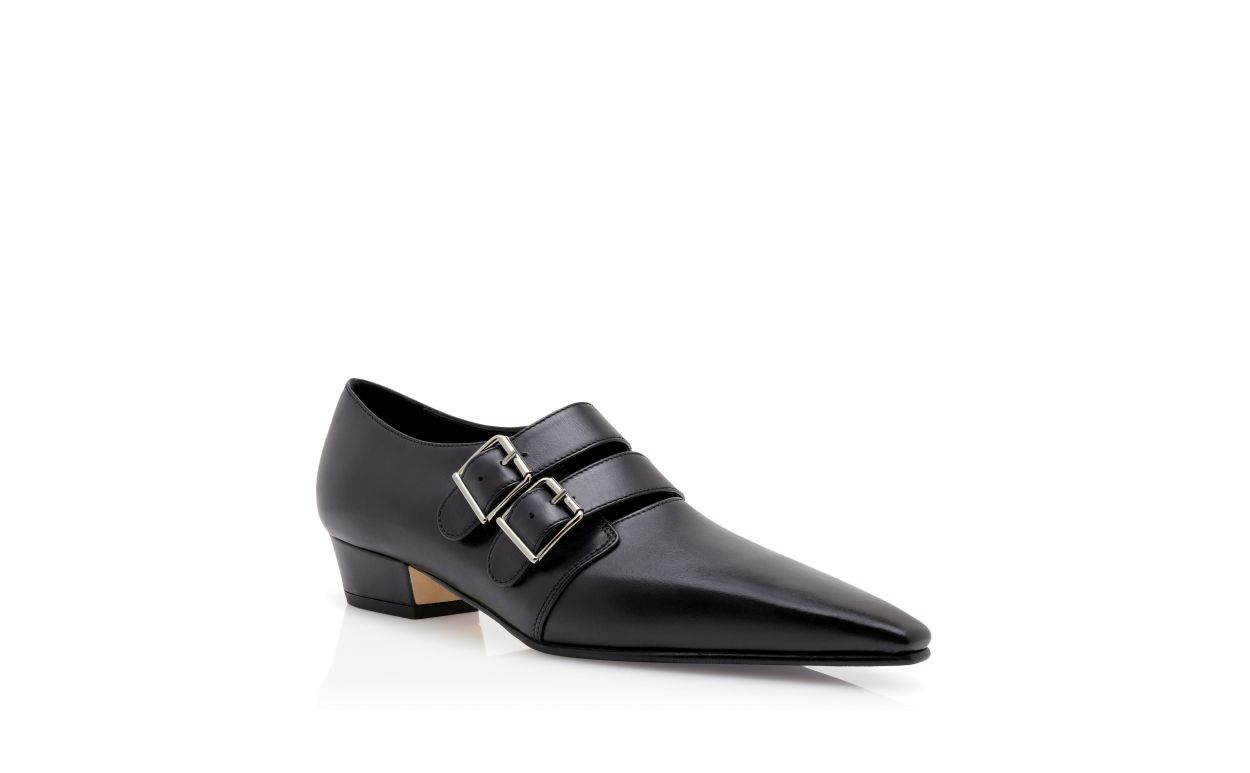 Botines de cuero de becerro negro