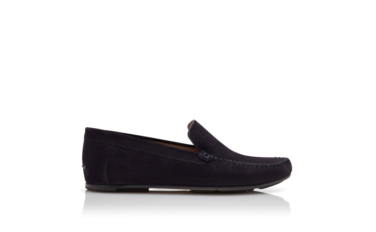 Zapatillas de ante azul marino
